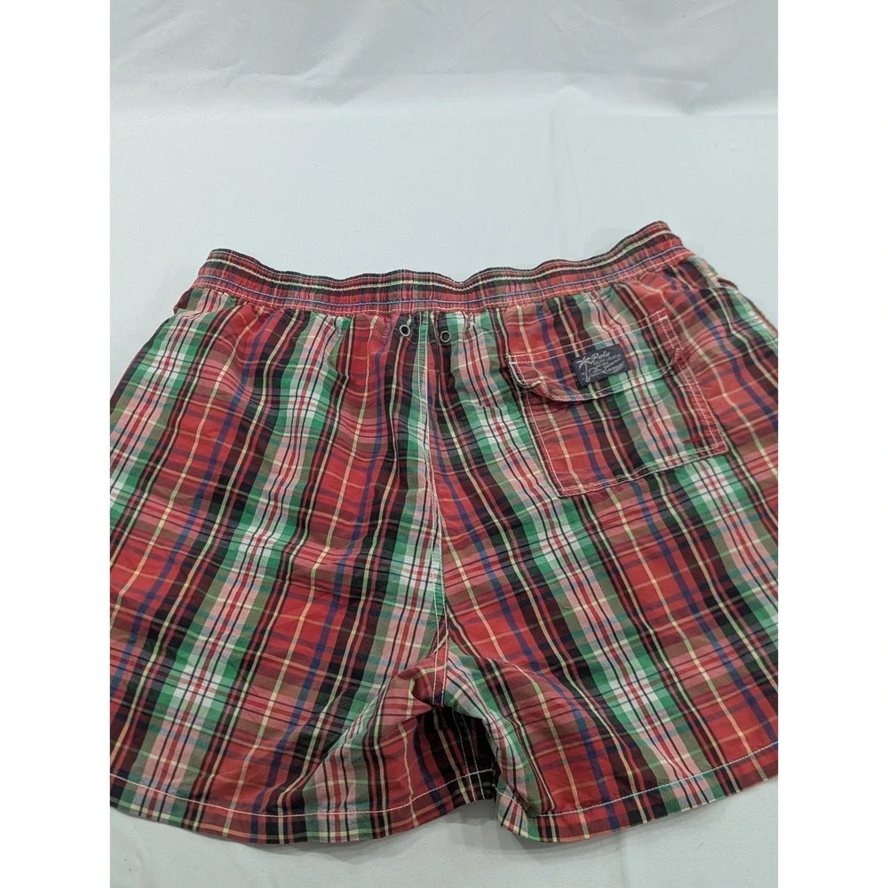 Vintage Polo Ralph Lauren Swim Trunks Mens 2XL Plaid 4